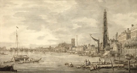 The Thames Looking Towards Westminster from Near York Water Gate